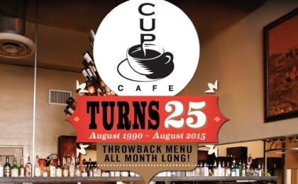 anniversary cafe cup