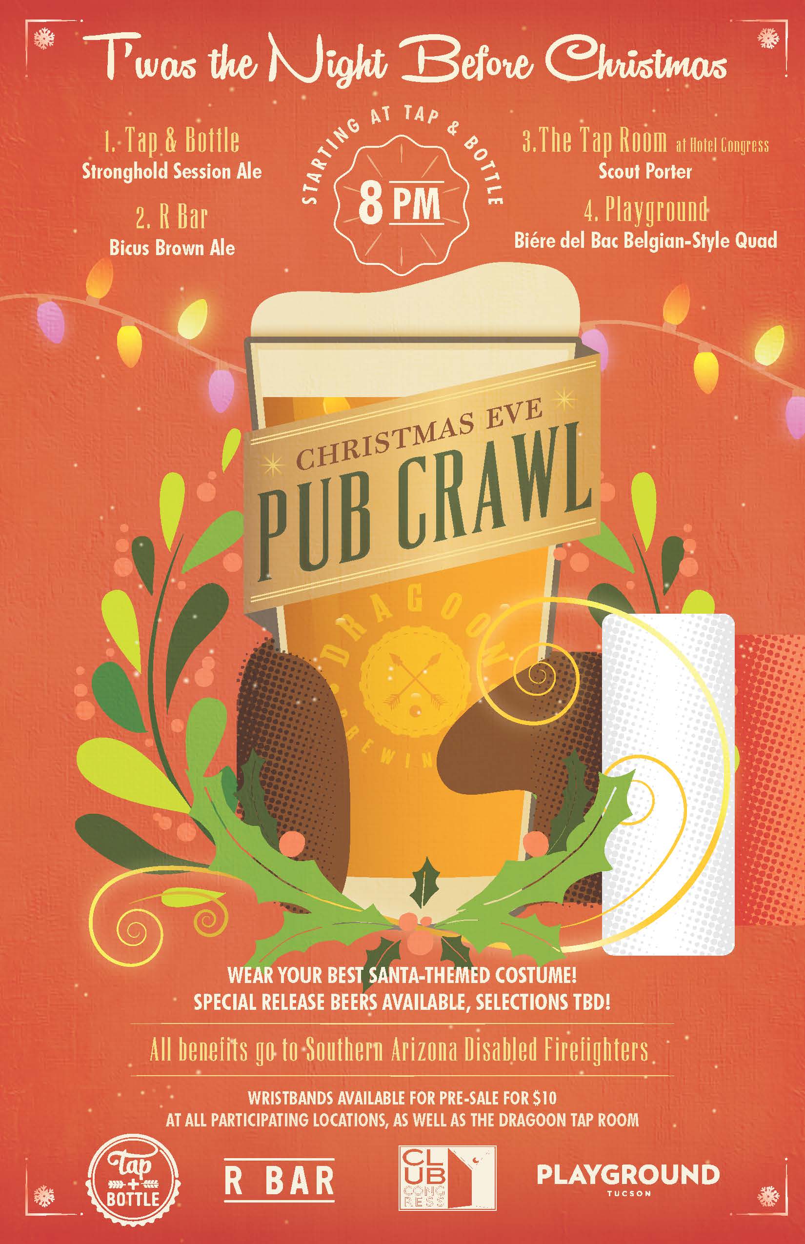 Christmas Eve Pub Crawl Hotel Congress