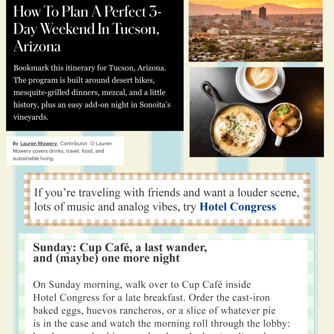 How To Plan A Perfect 3-Day Weekend In Tucson, Arizona